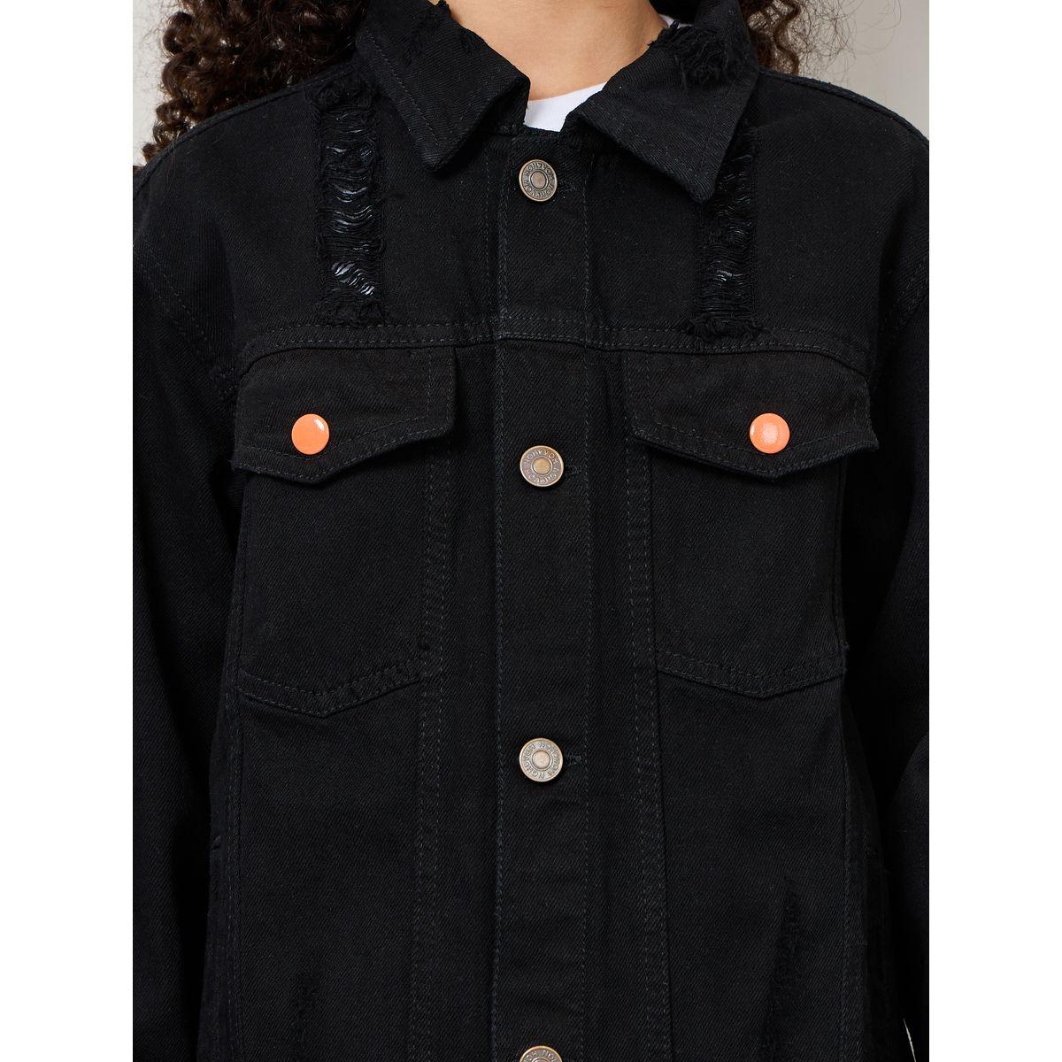 جاكيت دنيم بجيوب وأزرار غلق-girls-clothing-jacketsandcoats-image-5