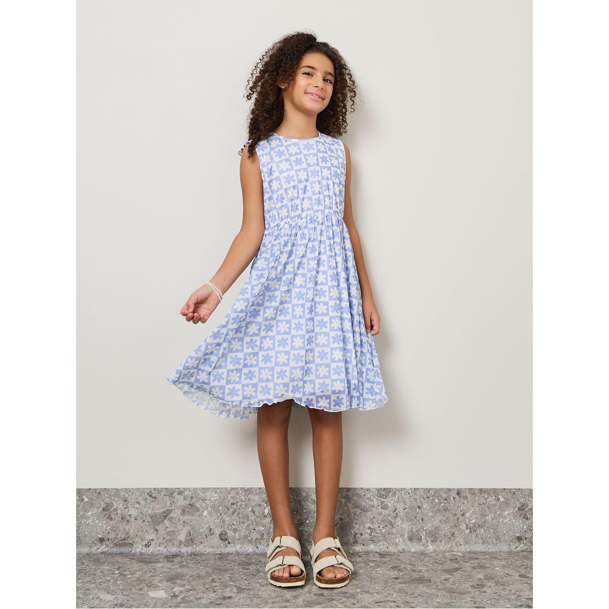 فستان بلا اكمام مطبع بزهور-girls-clothing-dressesandjumpsuits-image-2