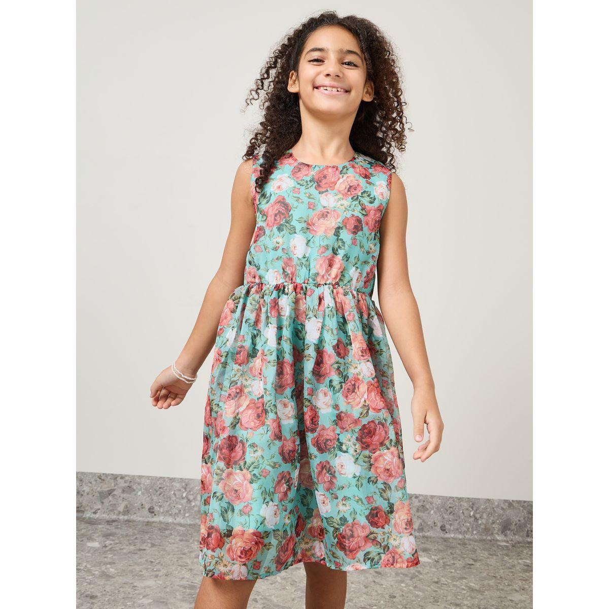 Styli Floral Sleeveless Occasional Dress-girls-clothing-dressesandjumpsuits-image-1