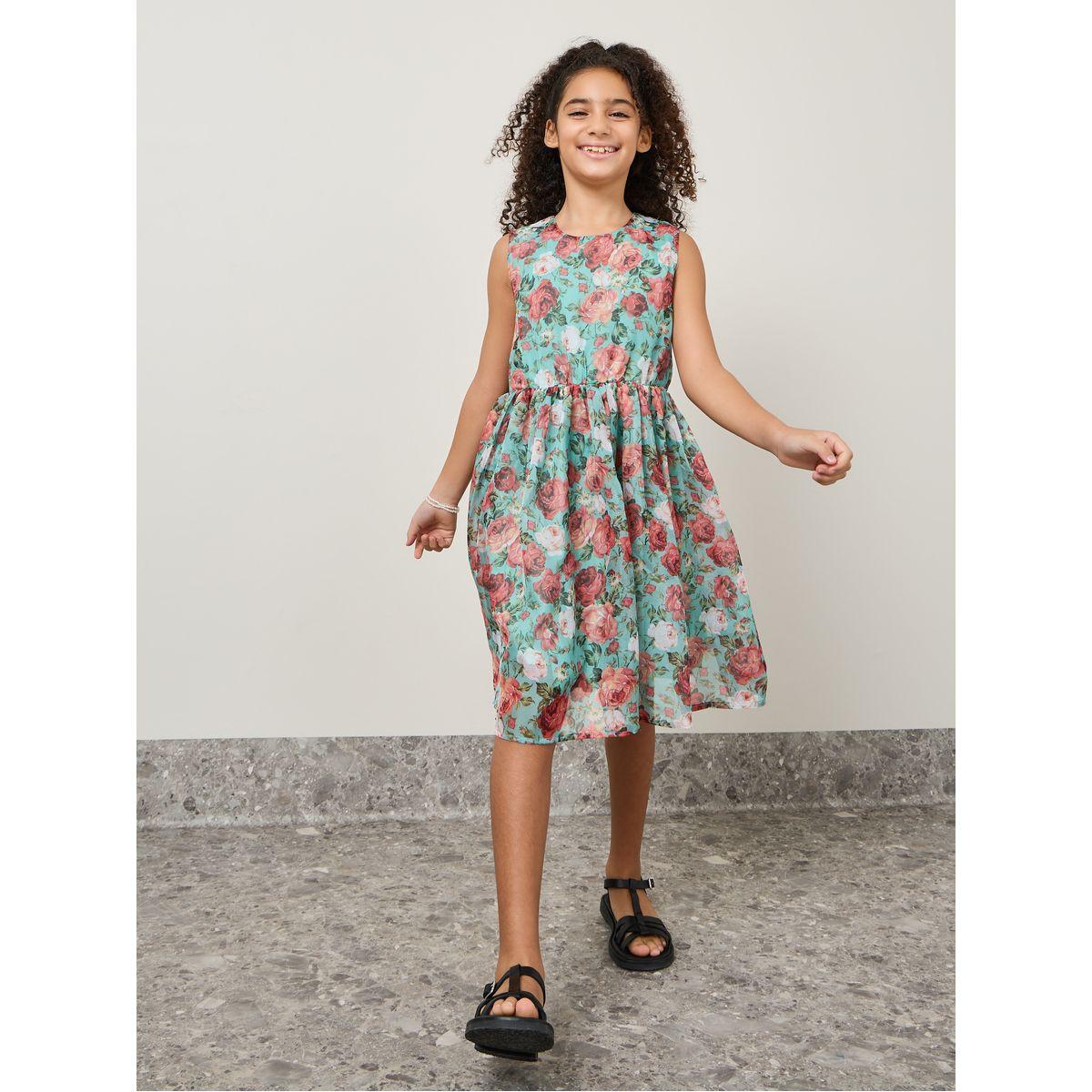 Styli Floral Sleeveless Occasional Dress-girls-clothing-dressesandjumpsuits-image-2