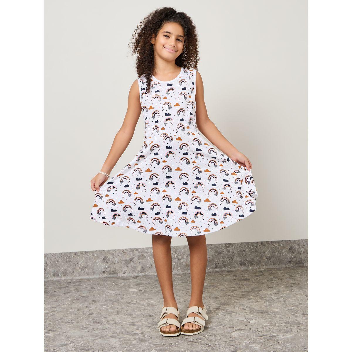 فستان بلا اكمام مطبع بالكامل-girls-clothing-dressesandjumpsuits-image-1