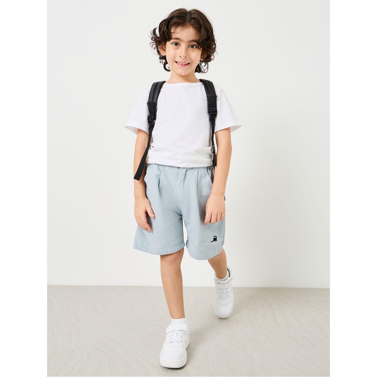 Styli High Rise Embroidered Detail Shorts-boys-clothing-bottoms-shorts-image-1