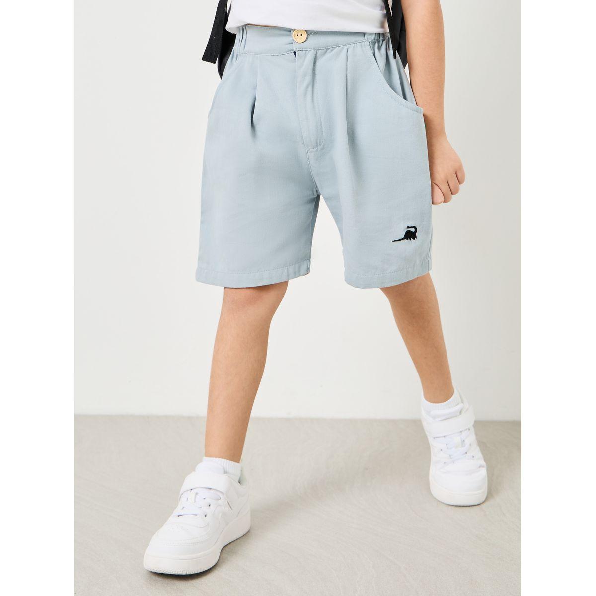Styli High Rise Embroidered Detail Shorts-boys-clothing-bottoms-shorts-image-2