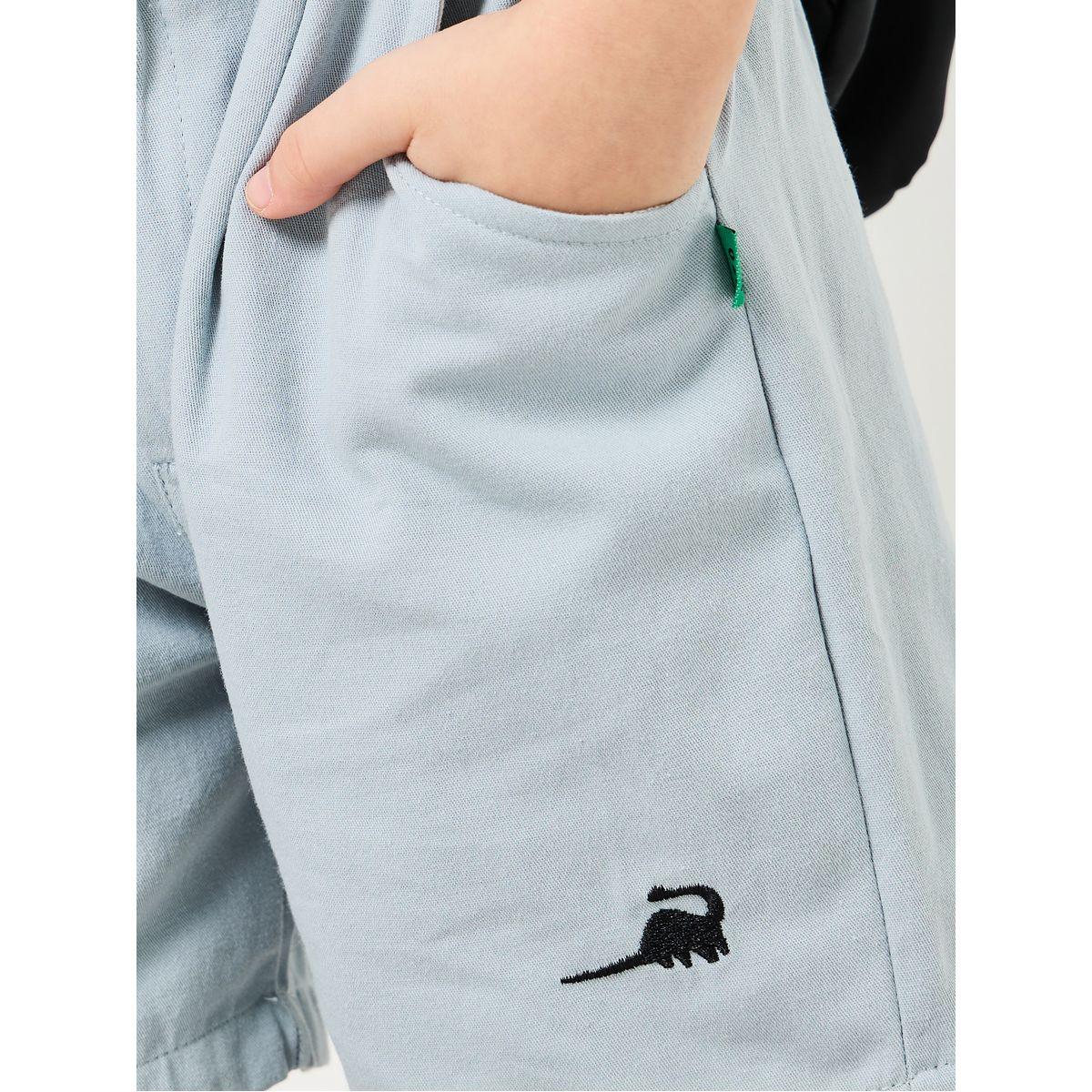 Styli High Rise Embroidered Detail Shorts-boys-clothing-bottoms-shorts-image-3