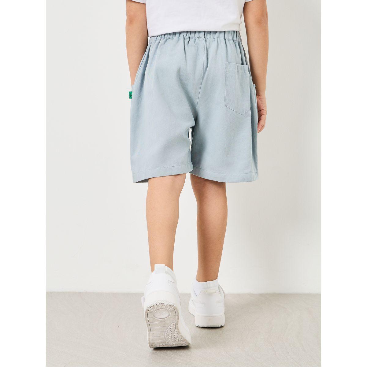 Styli High Rise Embroidered Detail Shorts-boys-clothing-bottoms-shorts-image-4