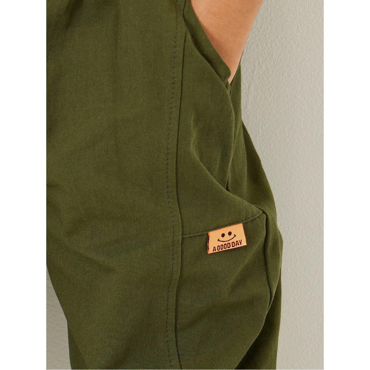 Styli Solid Cotton Trouser-boys-clothing-bottoms-trousers-image-4