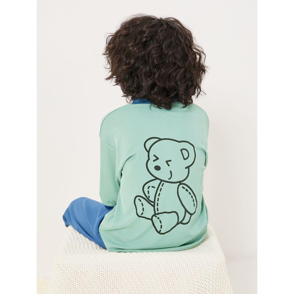 طقم بيجاما من ( تيشيرت + بنطال )-boys-clothing-nightwear-image-2
