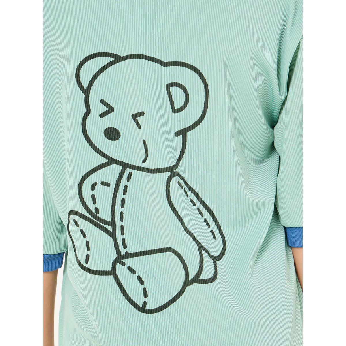 Styli Bear Graphic T-Shirt & Pyjama Set-boys-clothing-nightwear-image-6