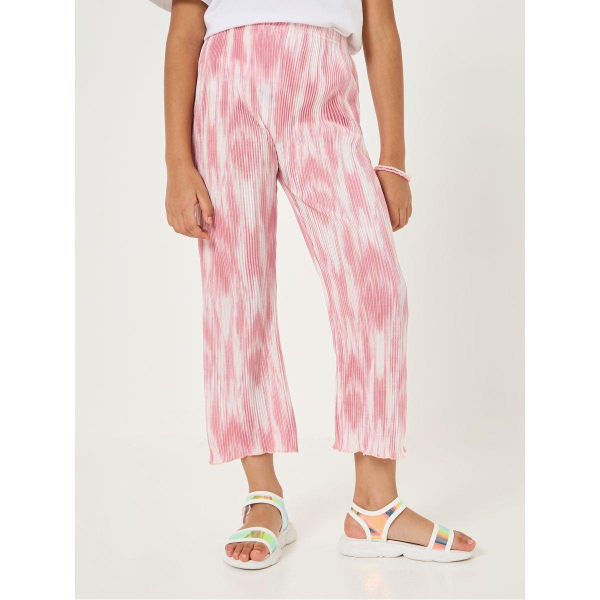 Styli Marble Print Plisse Pants-girls-clothing-bottoms-trousers-image-1
