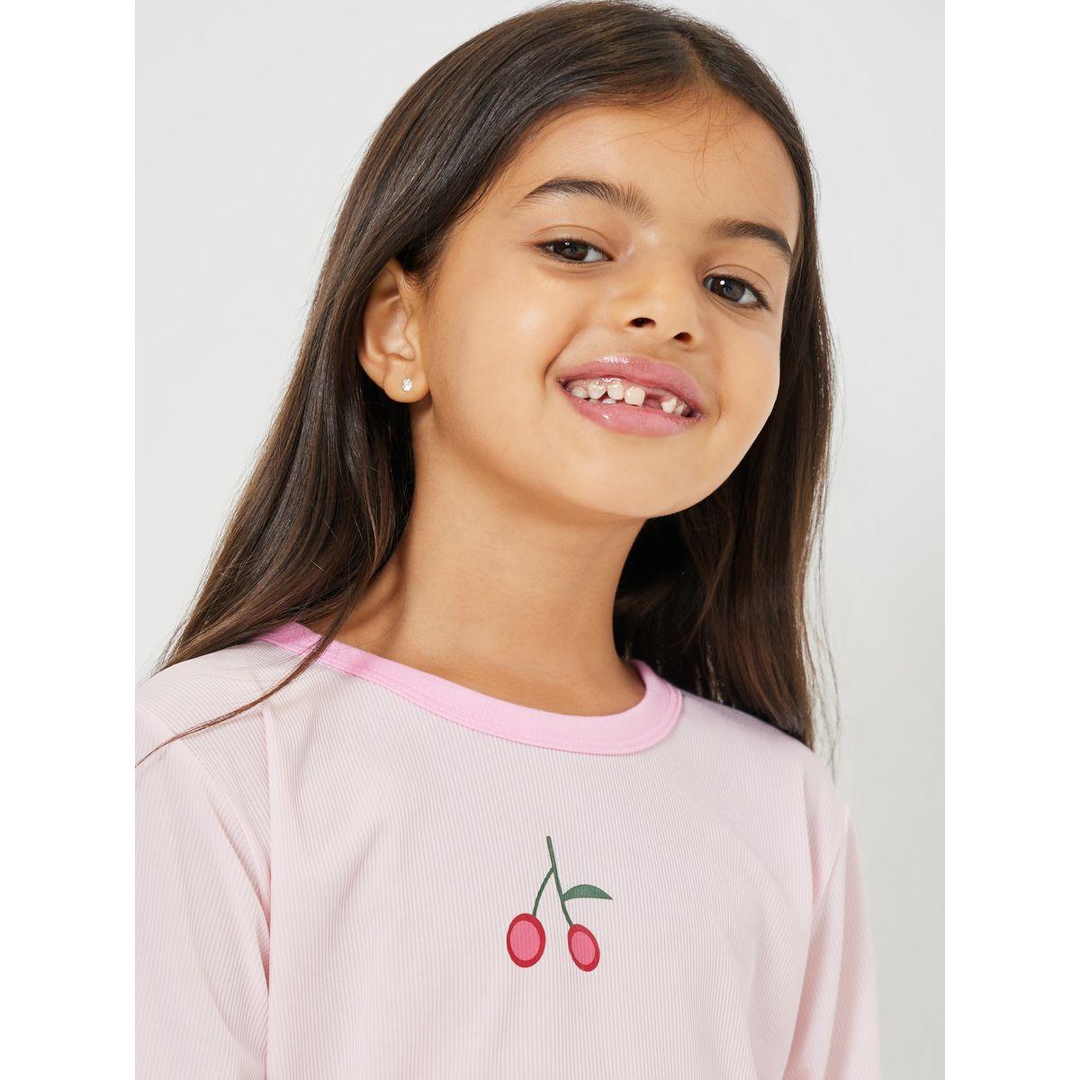 طقم بيجاما من ( تيشيرت + بنطال )-girls-clothing-nightwear-image-4