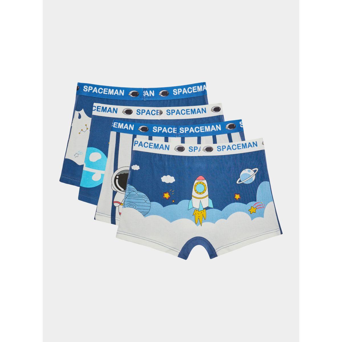 Styli Pack of 4 - Astronaut Graphic Print Brief-boys-clothing-innerwear-image-1