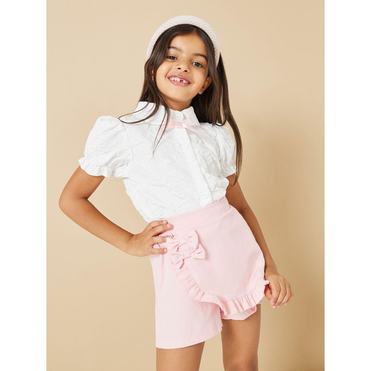 بلوزة بنسيج الجاكار مزينة بفيونكة-girls-clothing-blousesandshirts-image-1