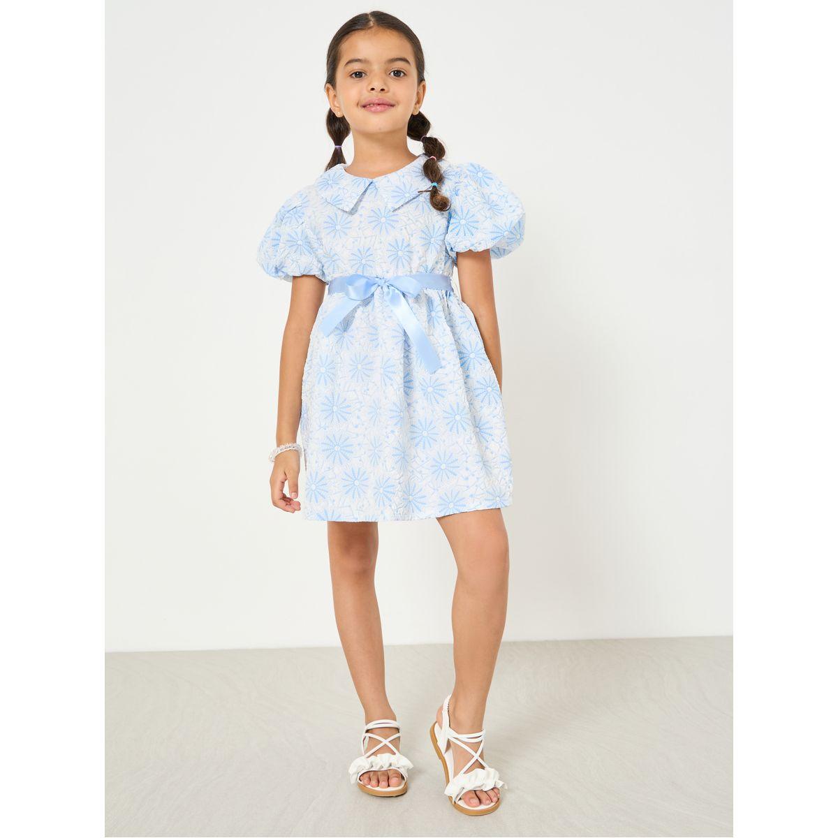فستان قصير بأكمام منفوشة-girls-clothing-dressesandjumpsuits-image-2