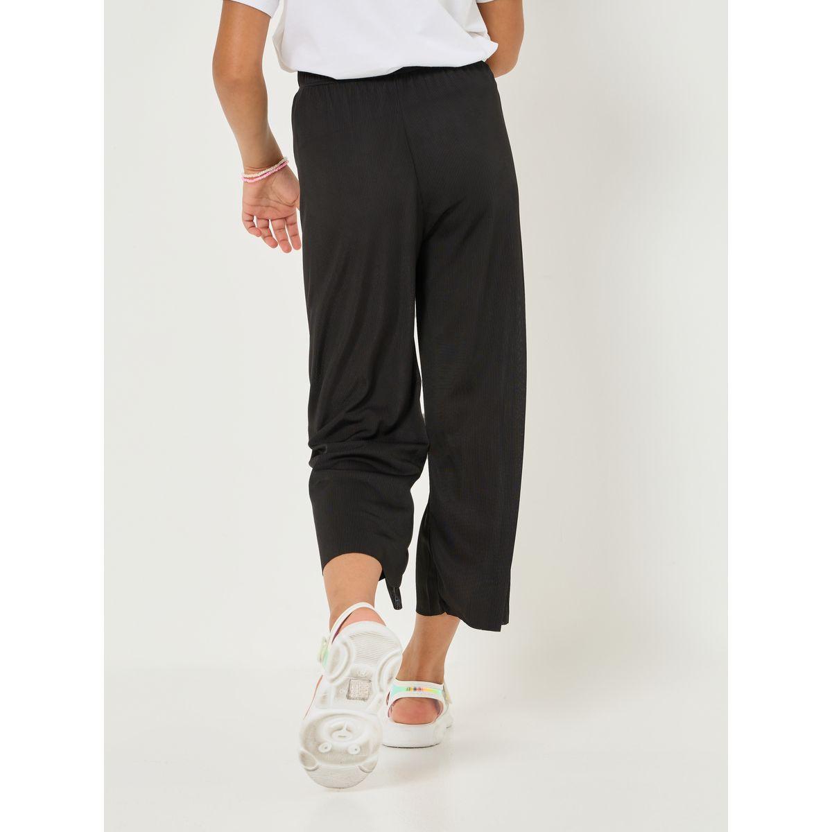 Styli Solid Soft Flare Leg Pants-girls-clothing-bottoms-trousers-image-4
