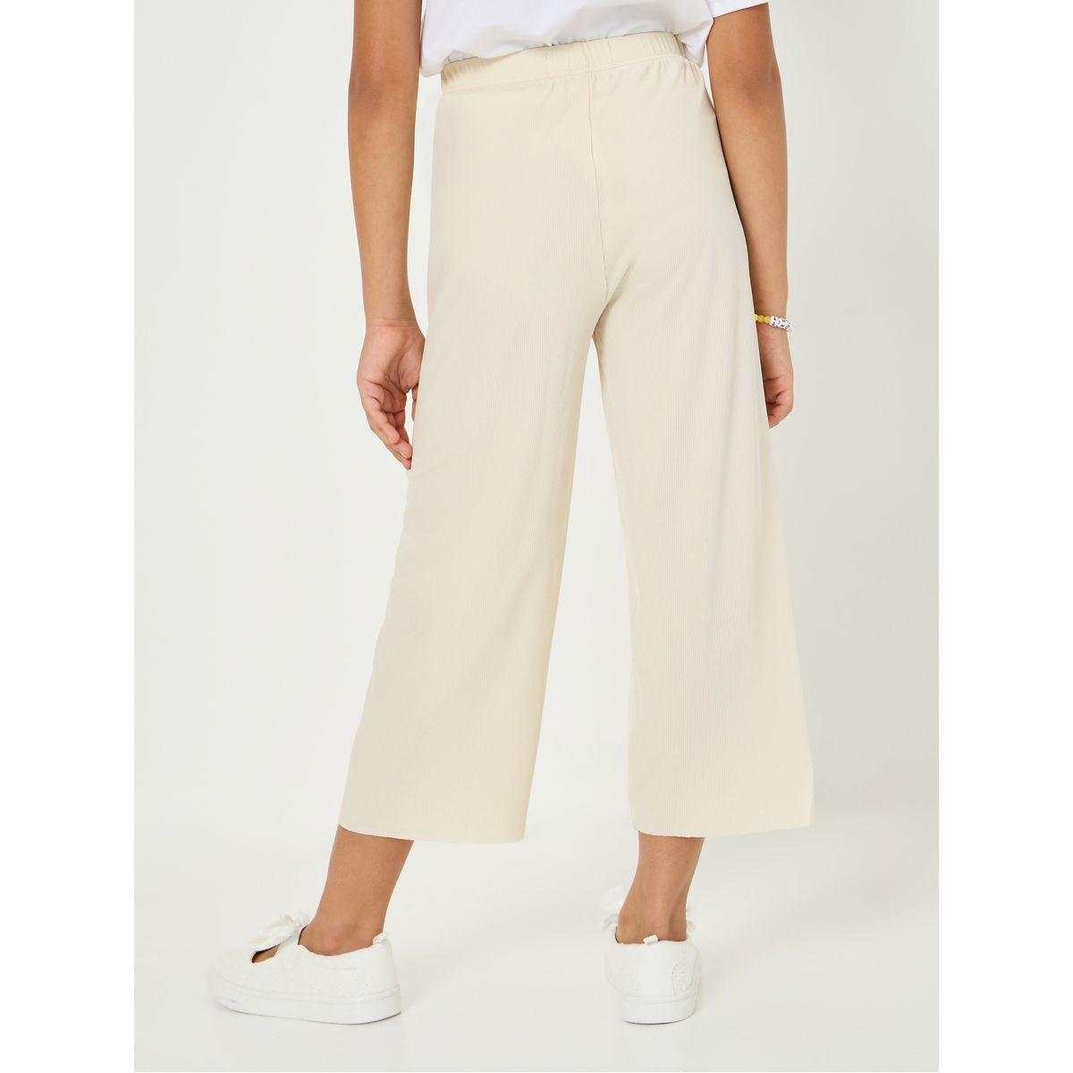 Styli Solid Soft Flare Leg Pants-girls-clothing-bottoms-trousers-image-4