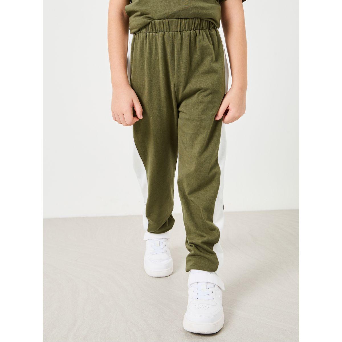 Styli Contrast Tape Detail T-shirt and Pant Set-boys-clothing-setsandcoords-image-5