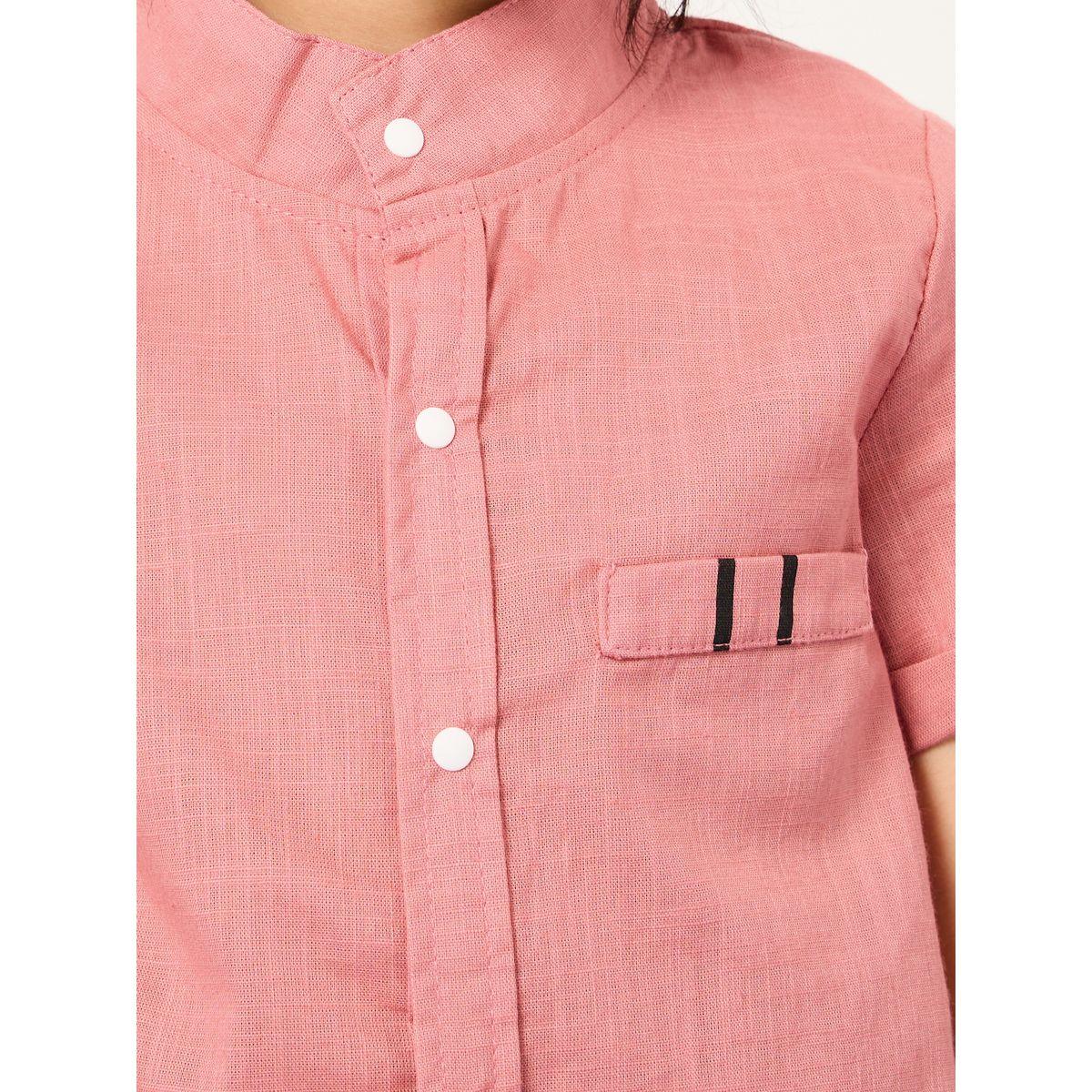 Styli Stand Collar Button Front Shirt-boys-clothing-shirts-image-4