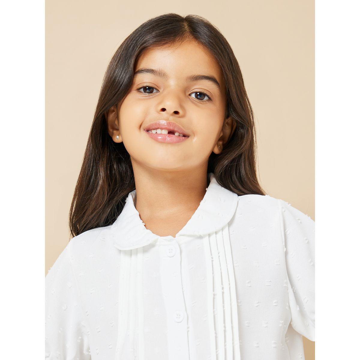 Styli Peter Pan Collar Button Front Blouse-girls-clothing-blousesandshirts-image-4