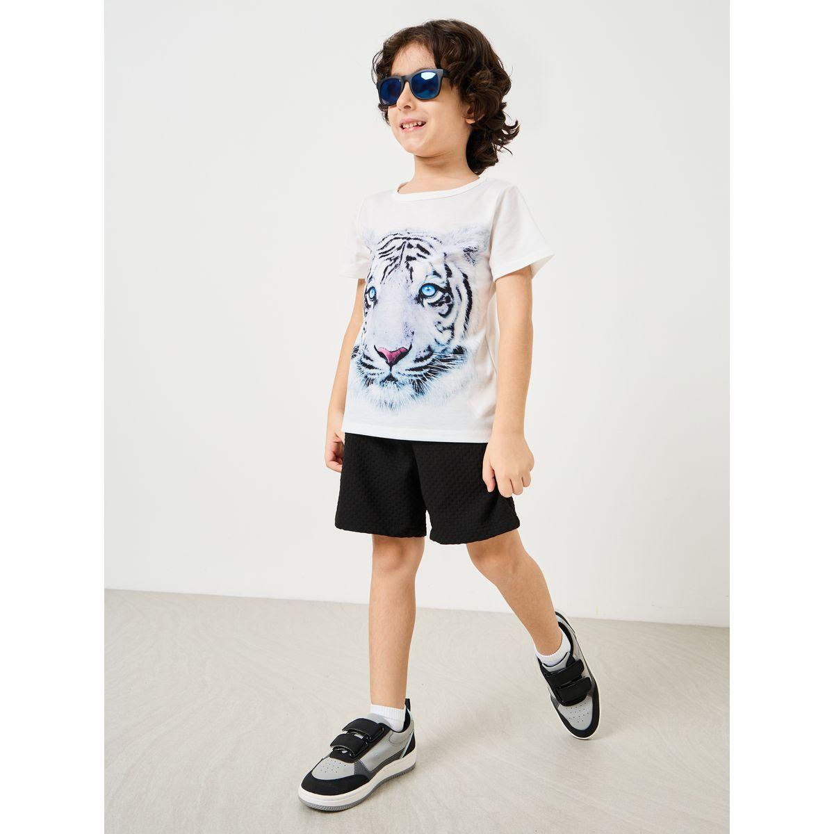 Styli Regular Fit Tiger Graphic Print T-shirt-boys-clothing-tshirtsandpolos-image-2
