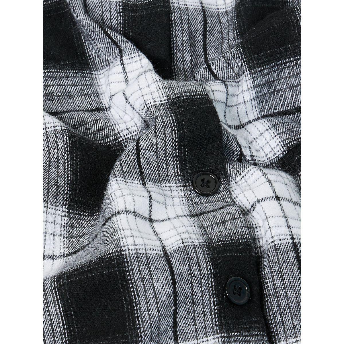 Styli Plaid Hooded Top & Shorts Set-boys-clothing-setsandcoords-image-7