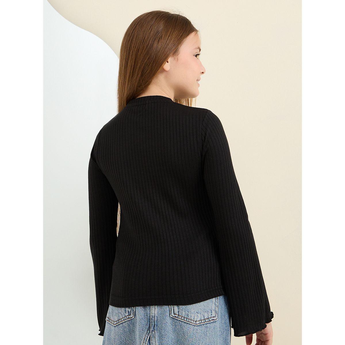 تيشيرت مضلع بأكمام طويلة-girls-clothing-tshirts-image-5
