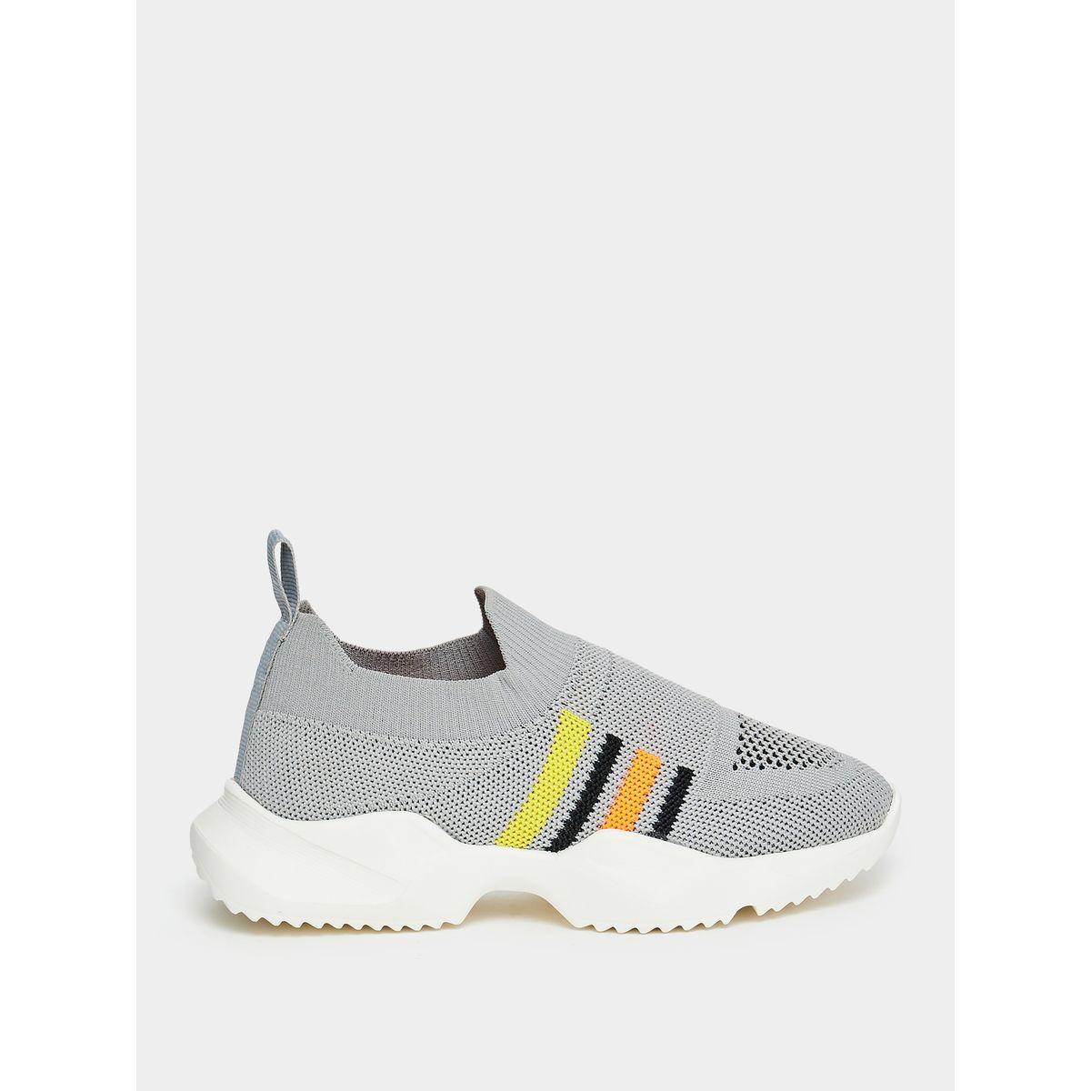 Styli Striped Pattern Knit Sneakers-boys-shoes-sneakers-image-1