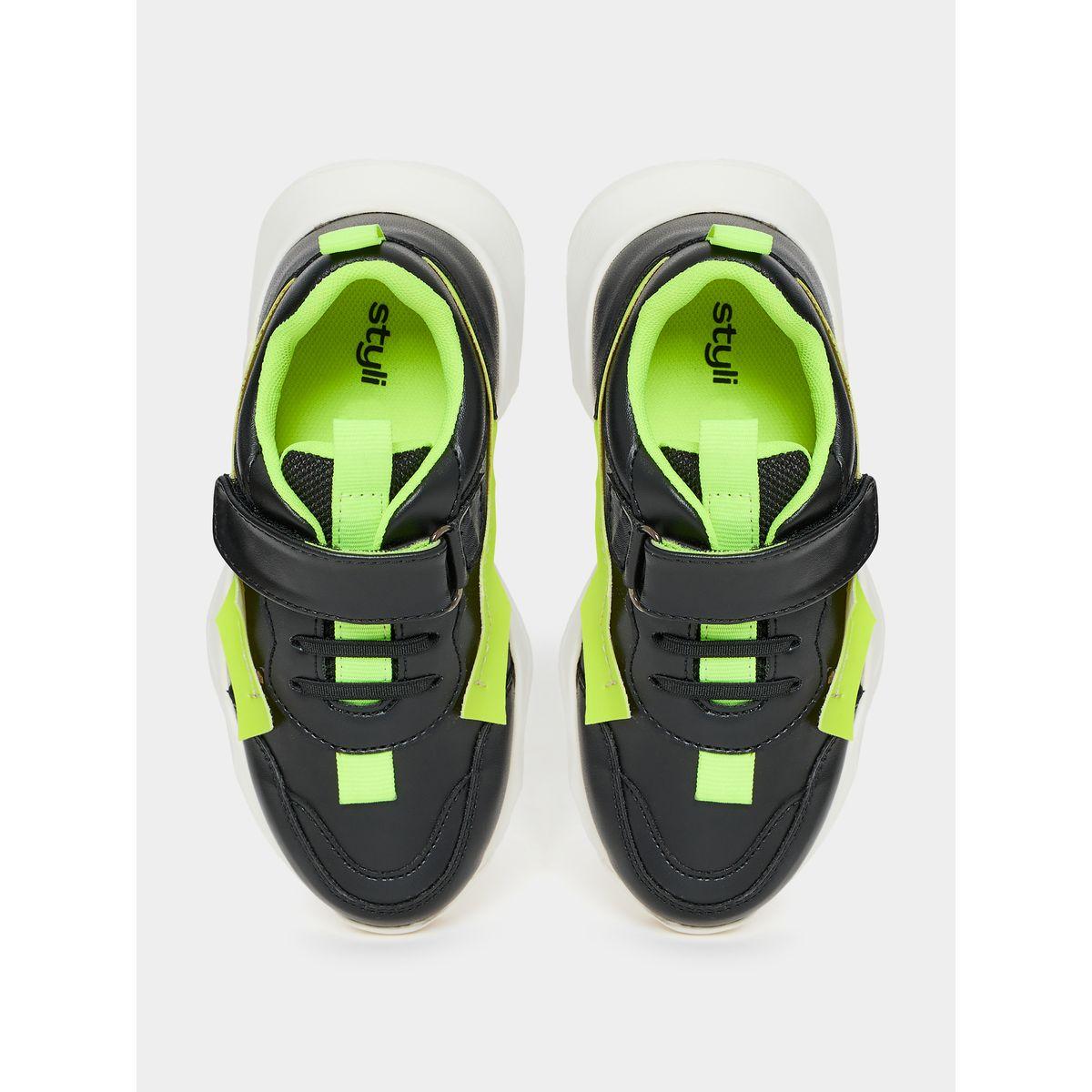 Styli Colorblock Sneakers with Hook and Loop-girls-shoes-sneakers-image-4