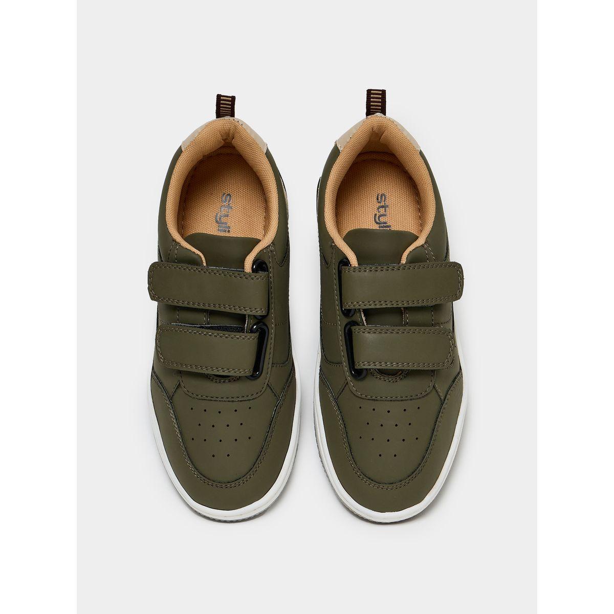Styli Contrast Tab Sneakers with Hook and Loop-girls-shoes-sneakers-image-5
