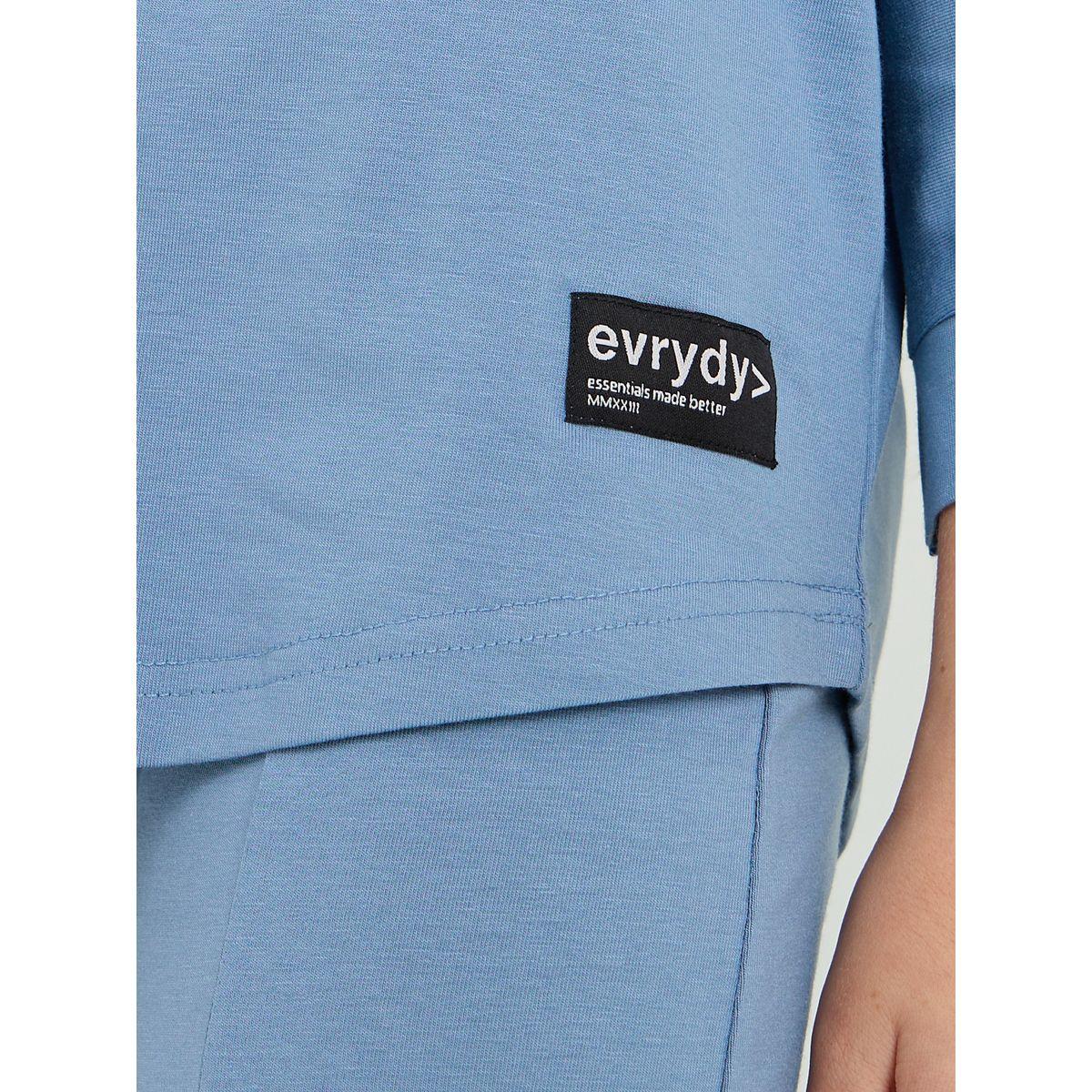 Styli Elevate 3/4 Sleeve Curved Hem T-Shirt & Leggings Set-girls-clothing-setsandcoords-image-5