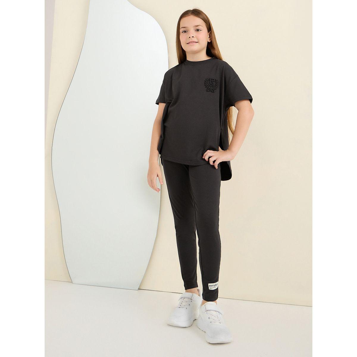 مجموعة من ( ليقنز + تيشيرت )-girls-clothing-setsandcoords-image-1