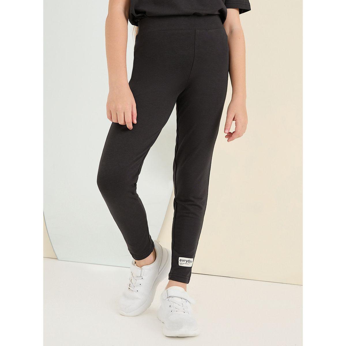 Styli Elevate Embossed Detail T-Shirt & Leggings Set-girls-clothing-setsandcoords-image-3