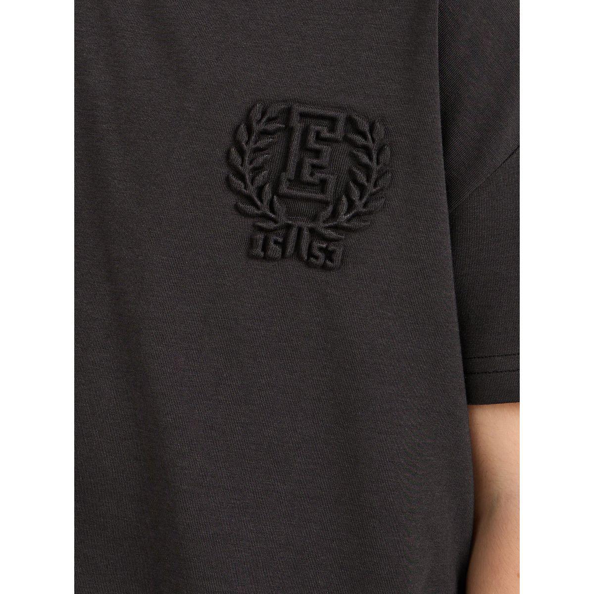 Styli Elevate Embossed Detail T-Shirt & Leggings Set-girls-clothing-setsandcoords-image-4