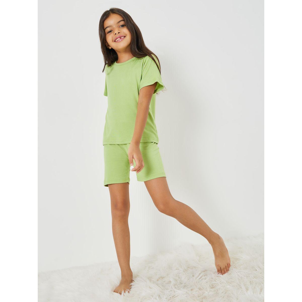 طقم من ( شورت + تيشيرت )-girls-clothing-nightwear-image-2