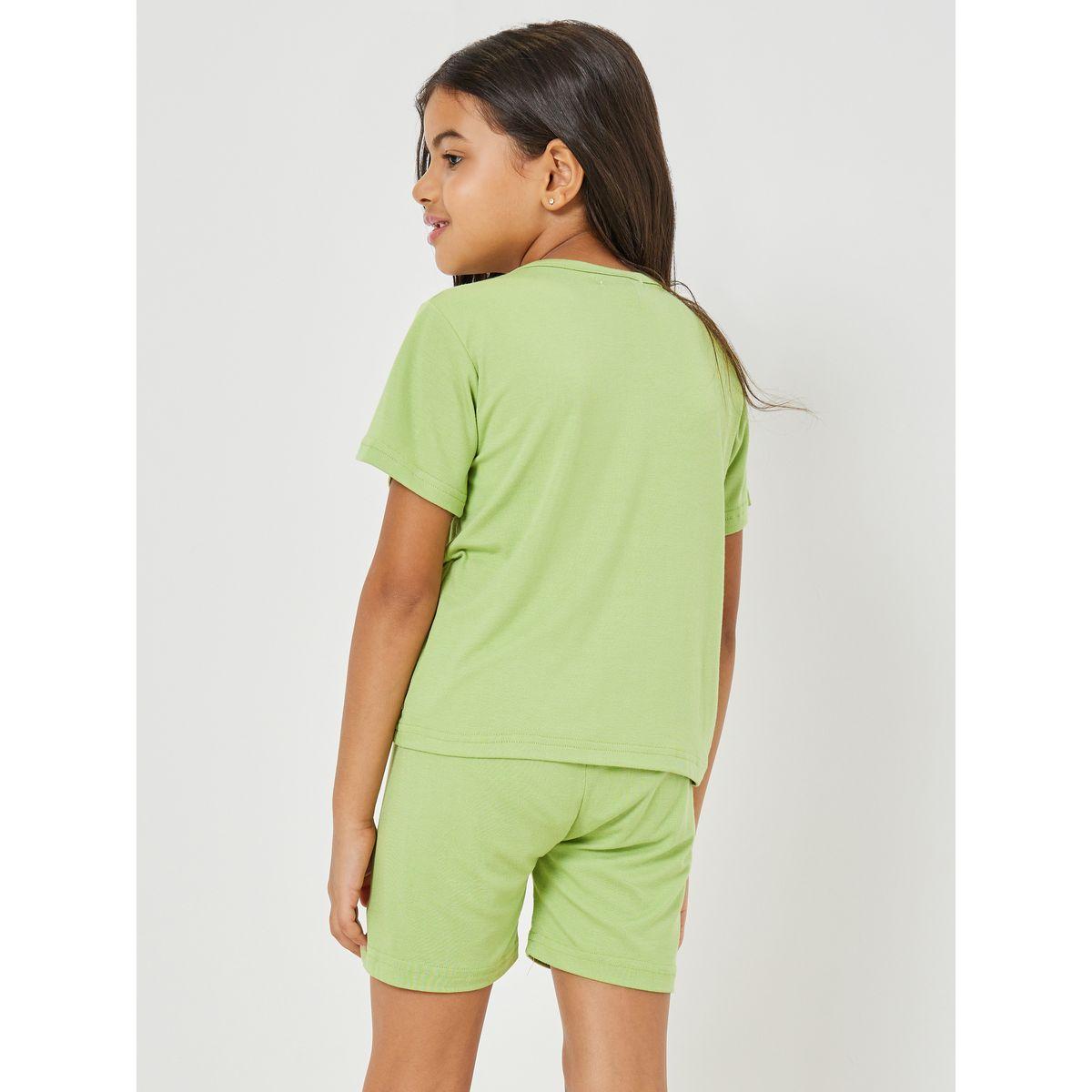طقم من ( شورت + تيشيرت )-girls-clothing-nightwear-image-4