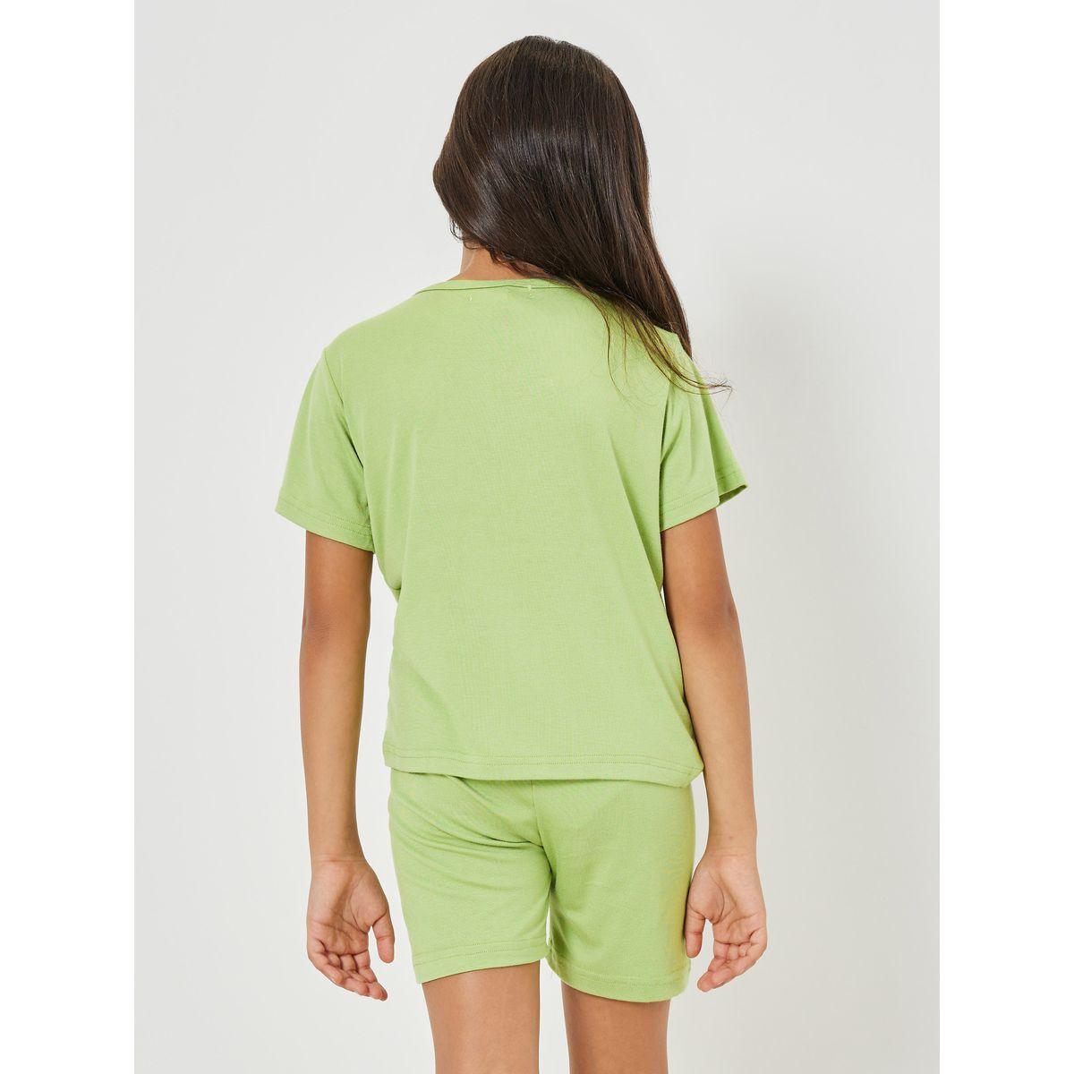 طقم من ( شورت + تيشيرت )-girls-clothing-nightwear-image-6