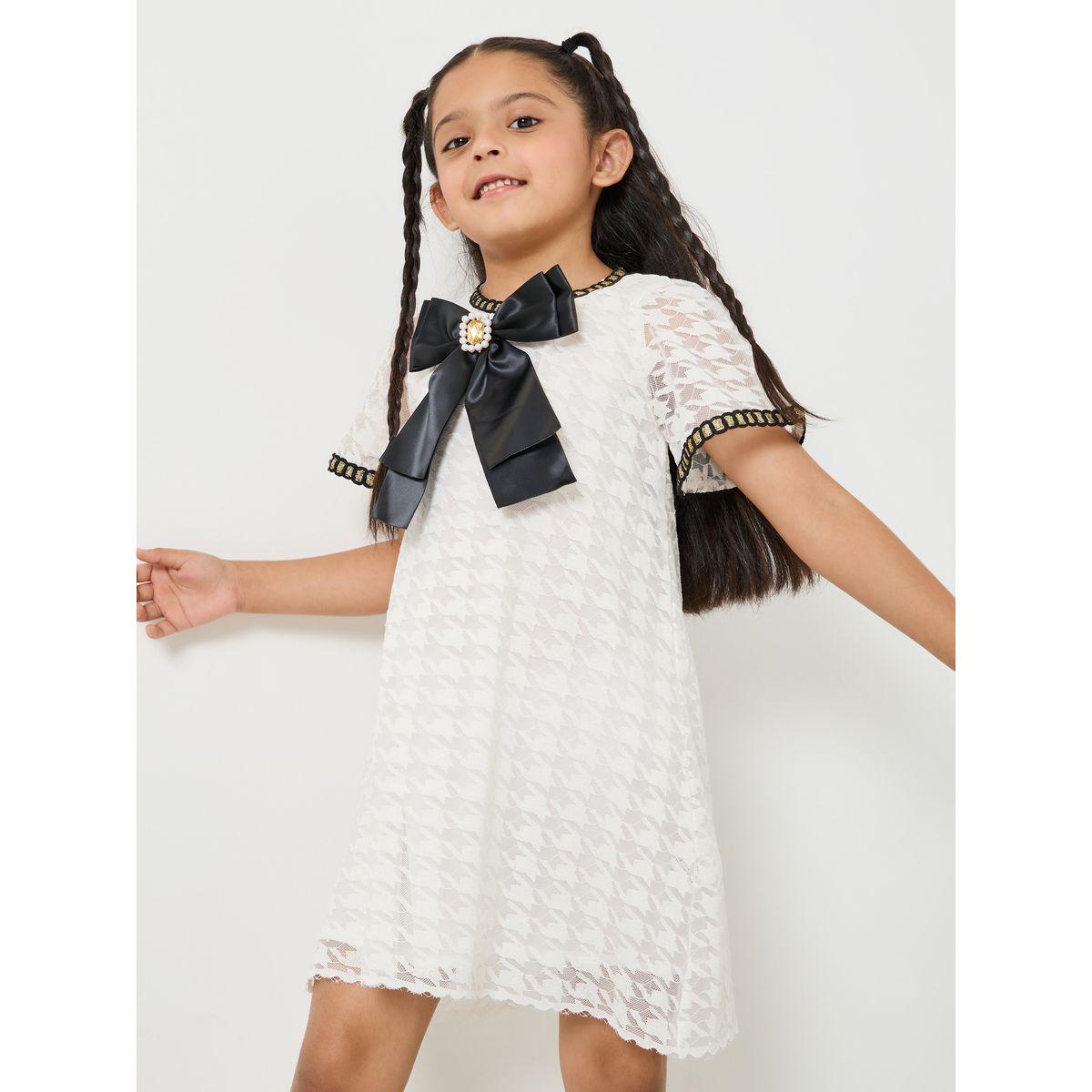 فستان مطبع بمربعات مع فيونكة-girls-clothing-dressesandjumpsuits-image-2