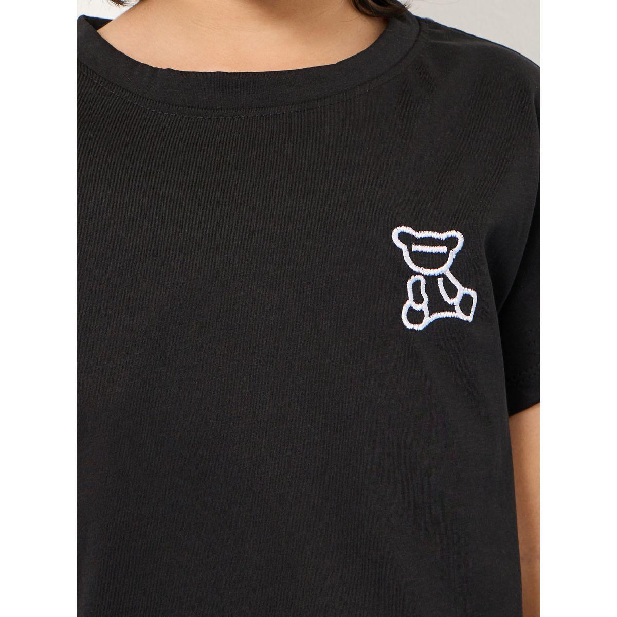 Styli Bear Embroidered Round Neck T-Shirt-boys-clothing-tshirtsandpolos-image-4