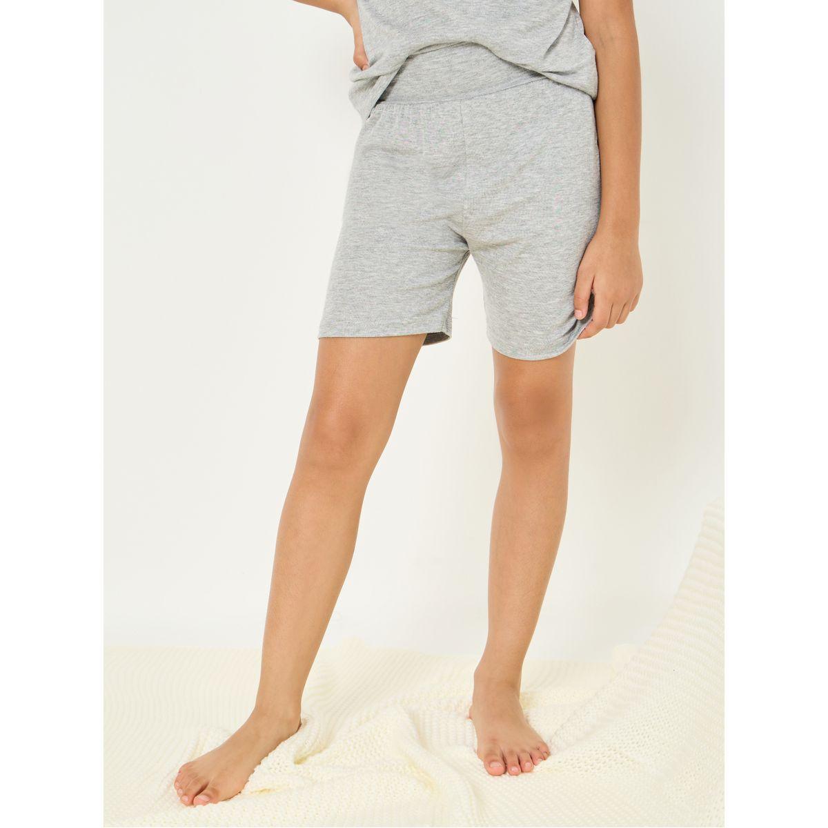 Styli Solid T-Shirt & Shorts Set-boys-clothing-nightwear-image-4