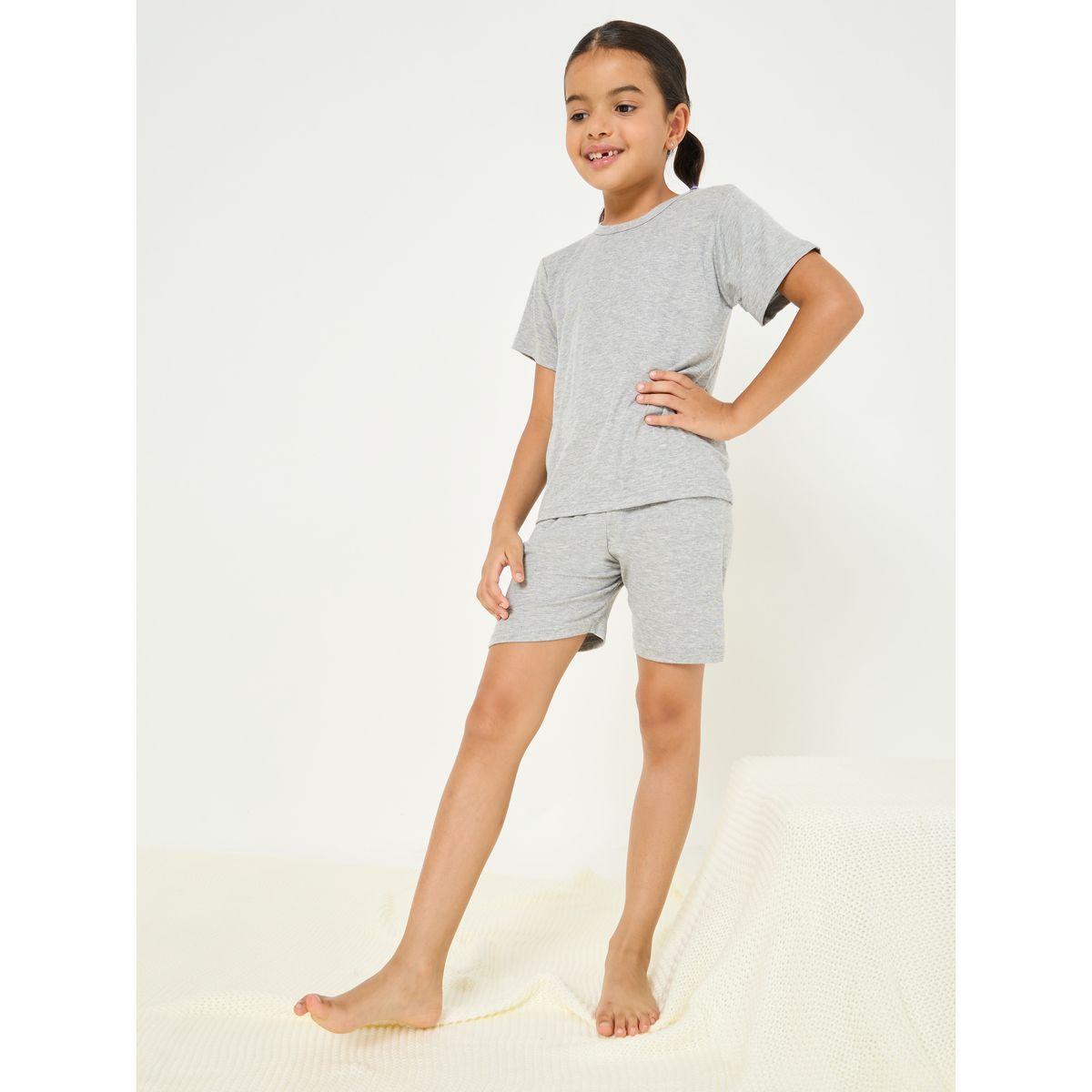 Styli Solid T-Shirt & Shorts Set-boys-clothing-nightwear-image-6