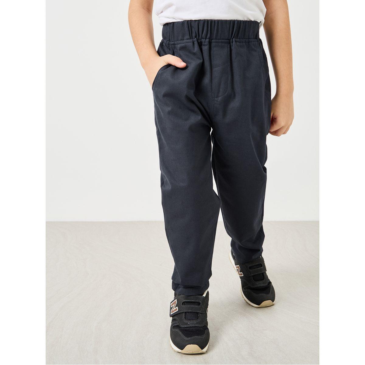Styli Solid Straight Leg Drawstring Trouser-boys-clothing-bottoms-trousers-image-1