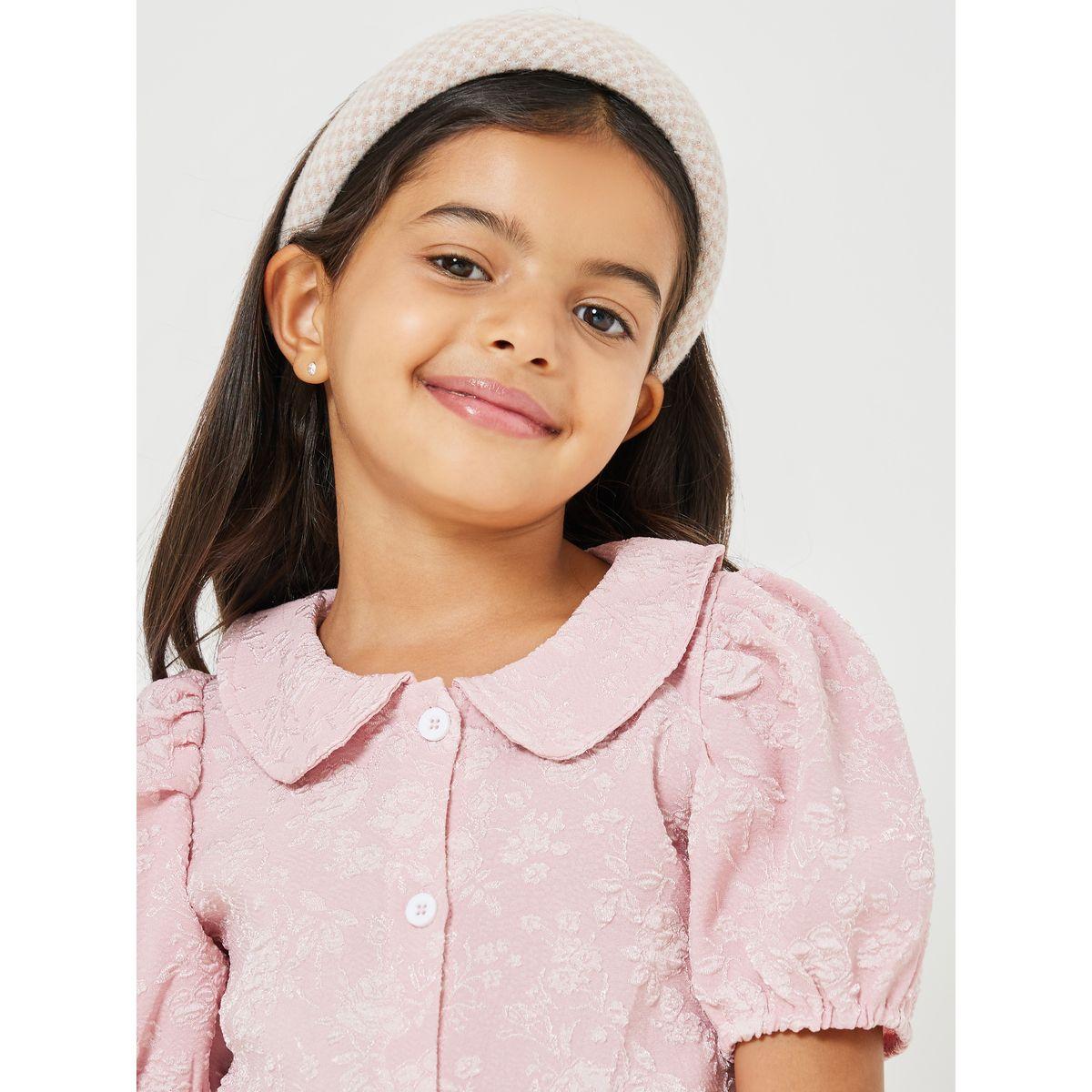 Styli Floral Embroidered Puff Sleeve Peter Pan Collar Top-girls-clothing-blousesandshirts-image-3