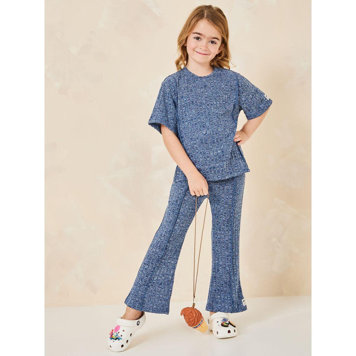 Styli Elevate Oversized Longline T-Shirt & Flare Pants Set-girls-clothing-setsandcoords-image-1