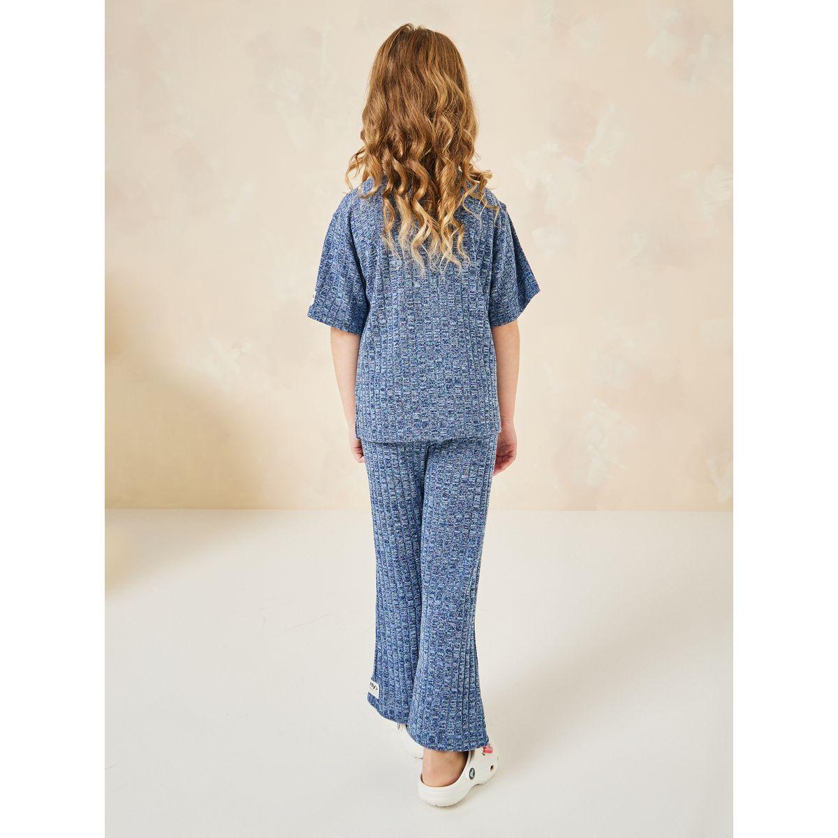 Styli Elevate Oversized Longline T-Shirt & Flare Pants Set-girls-clothing-setsandcoords-image-5