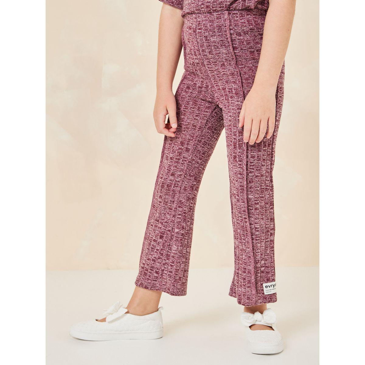 Styli Elevate Oversized Longline T-Shirt & Flare Pants Set-girls-clothing-setsandcoords-image-3