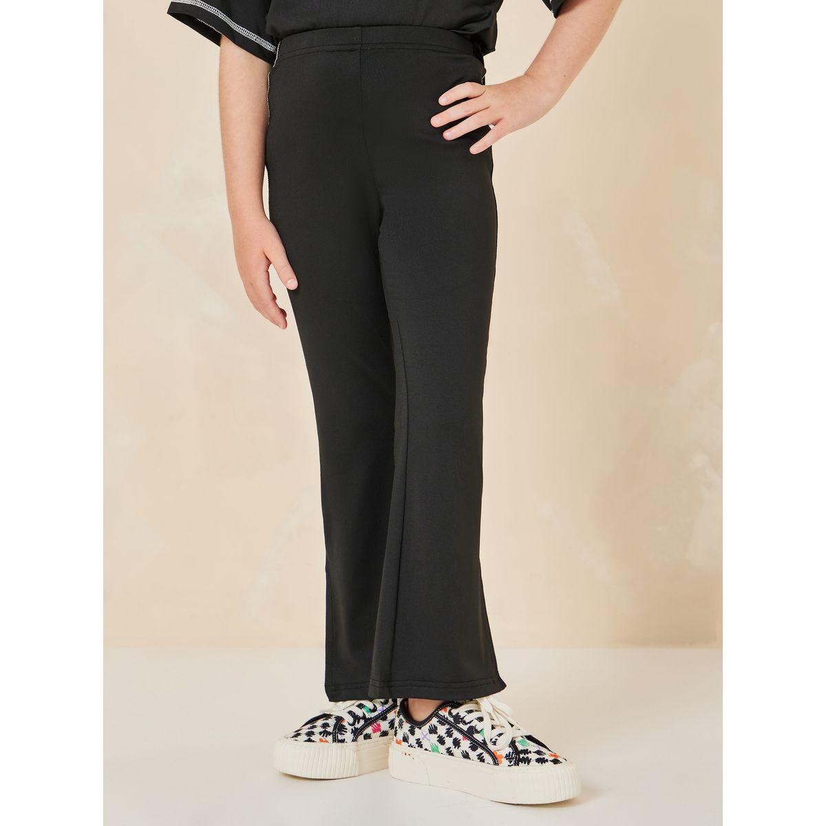 Styli Elevate Contrats Overlock Oversized T-Shirt & Slit Pants Set-girls-clothing-setsandcoords-image-3
