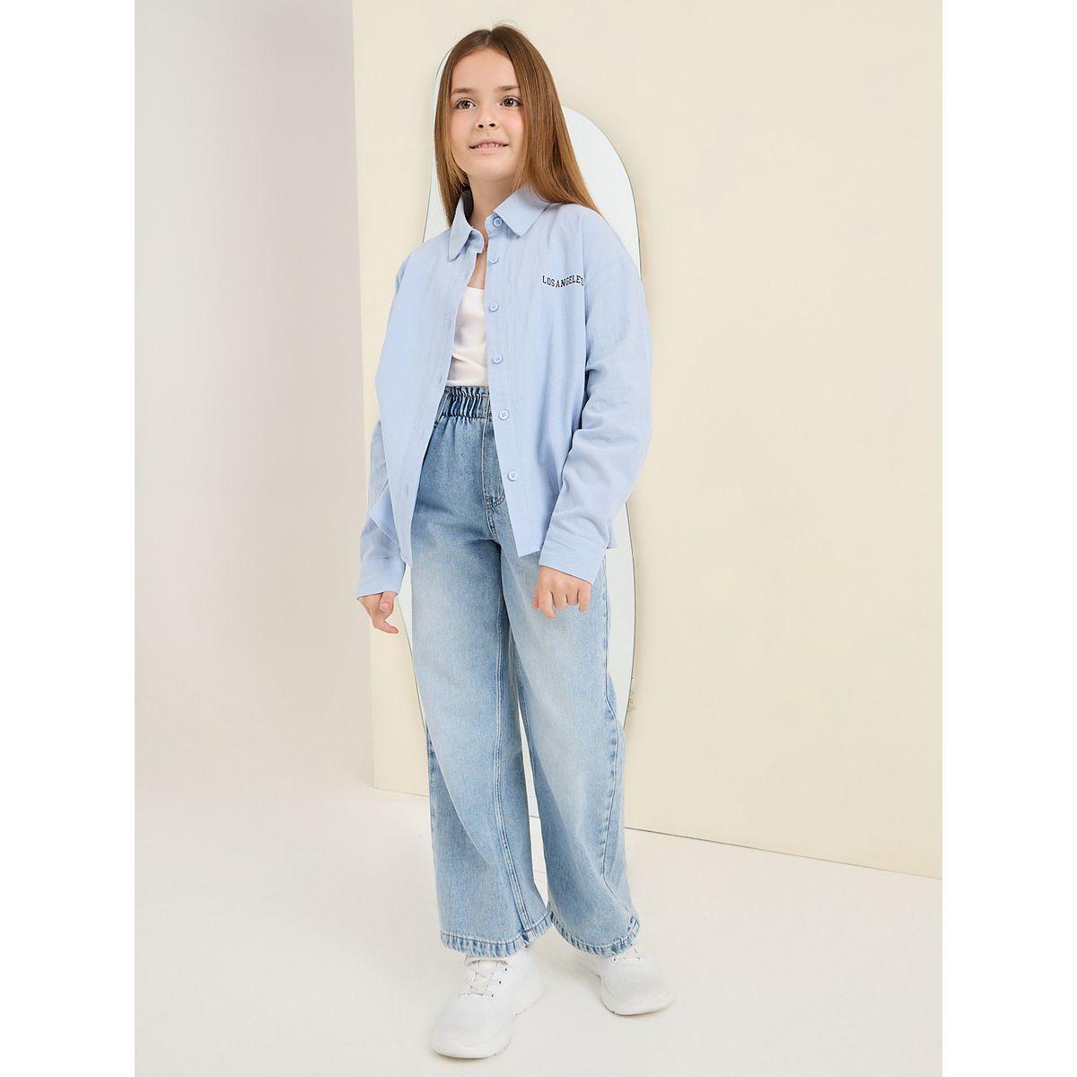 Styli Elevate Back Graphic Print Cotton Oversized Shirt-girls-clothing-blousesandshirts-image-2