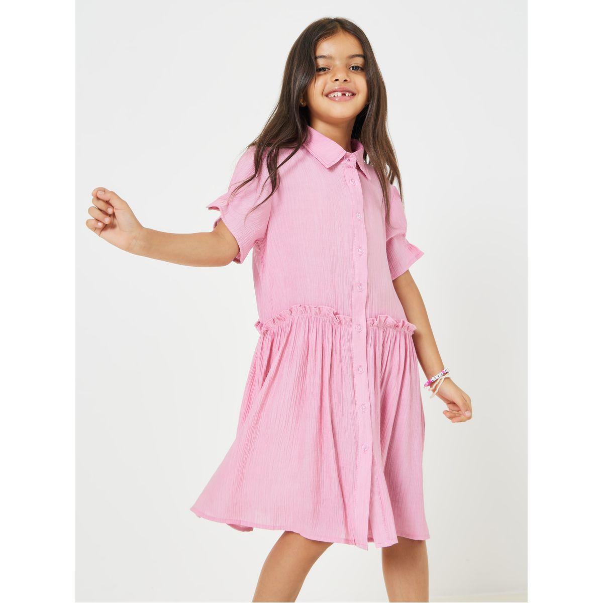 فستان بطول الركبة ومزين بكشكش-girls-clothing-dressesandjumpsuits-image-2