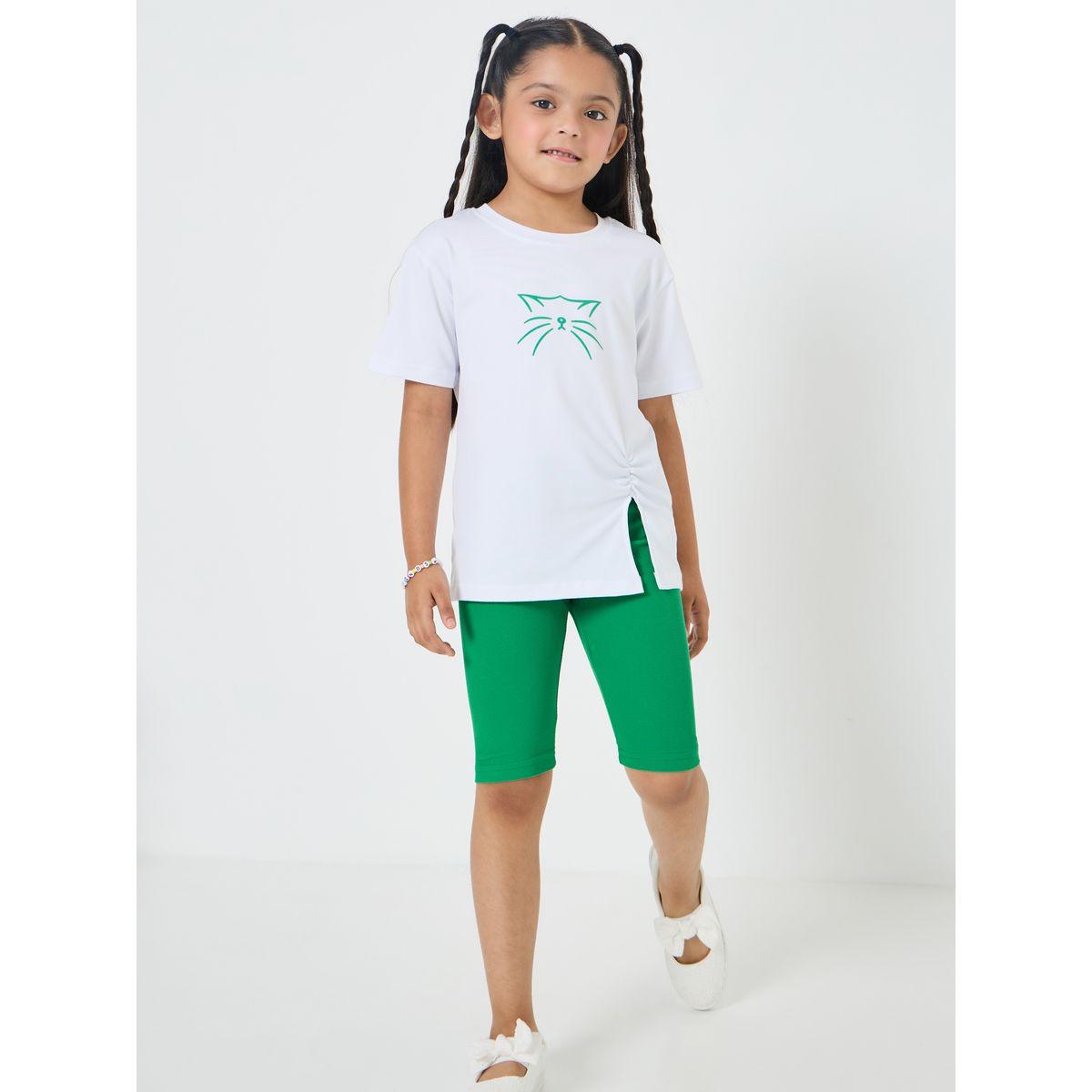 طقم من ( شورت + تيشيرت )-girls-clothing-setsandcoords-image-2