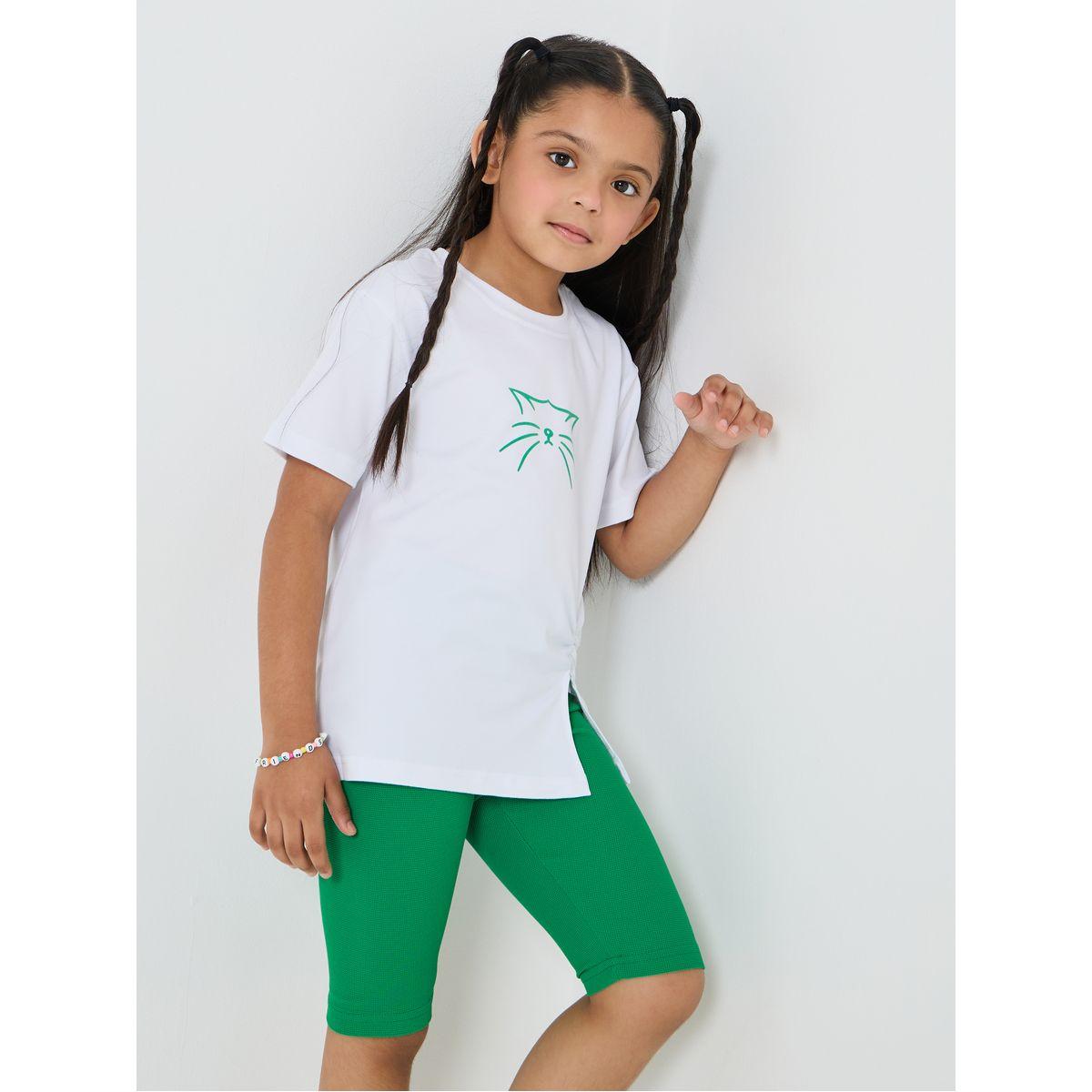 طقم من ( شورت + تيشيرت )-girls-clothing-setsandcoords-image-3