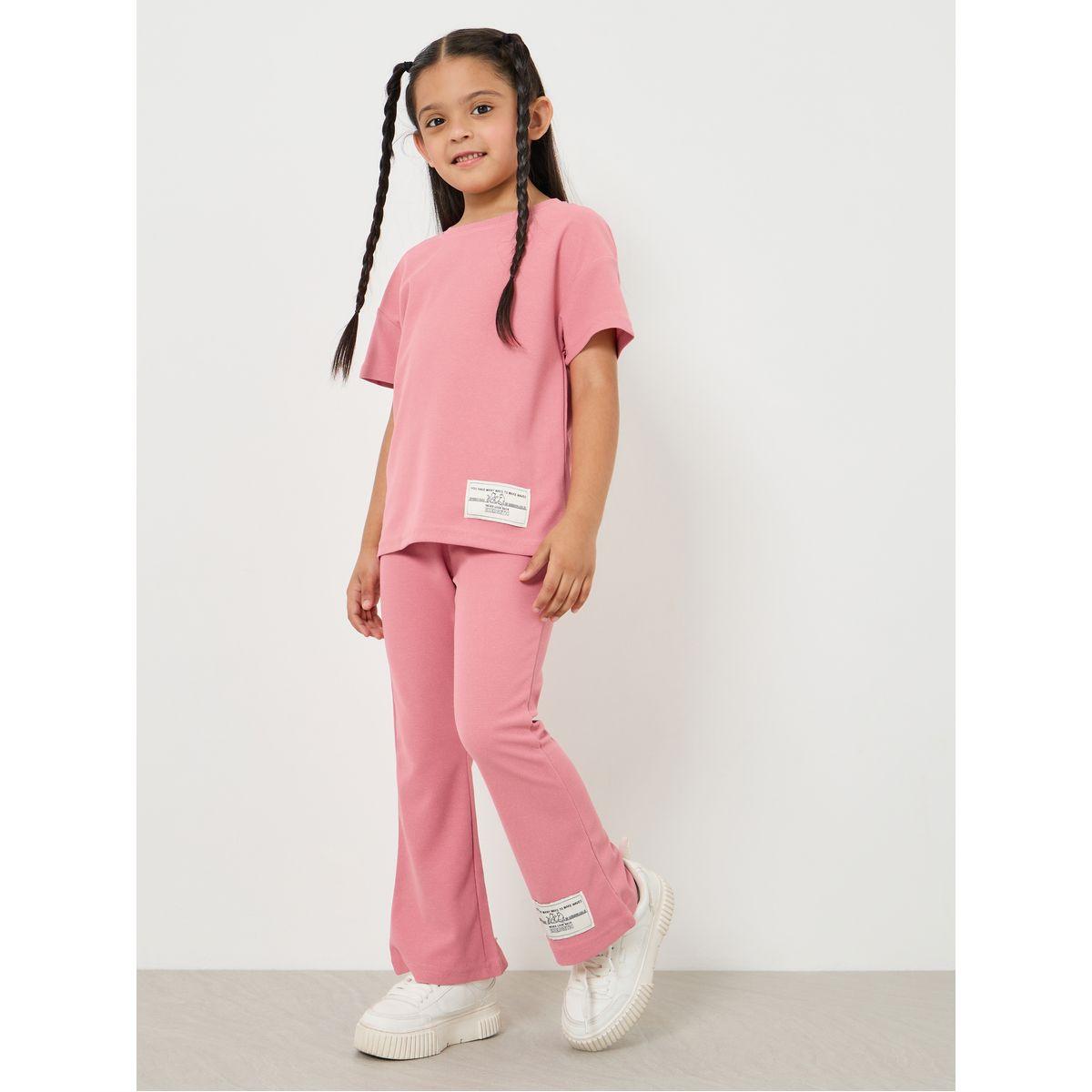 طقم من ( بنطال + تيشيرت )-girls-clothing-setsandcoords-image-1